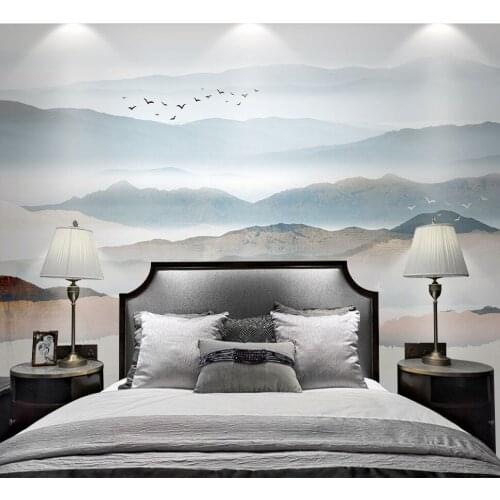 Bacaz Nature Lanscape 3d Mountain Wallpaper Murals for Dinning Room Sofa Background 3d Wall Mural 3d Mountain Wall paper