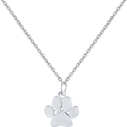 CANNER Real 925 Sterling Silver Necklace For Women 2020 Jewelry Cute Cat Dog Paw Chain Gold 18k Choker Necklace Bijoux Collar