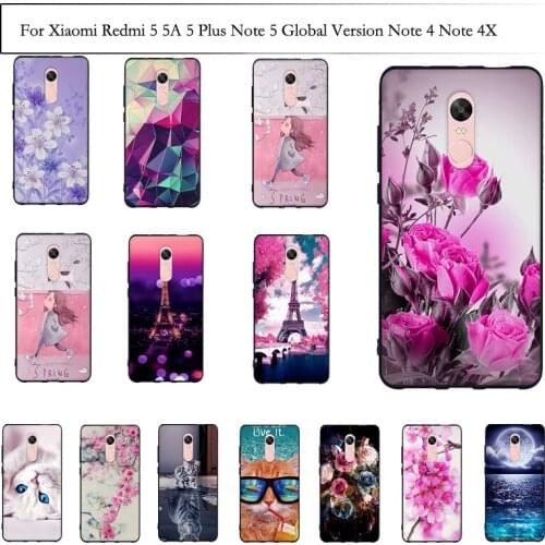 Bumper Case for Xiaomi Redmi 5 5A Cover Soft TPU Silicon Back Cover for Xiao Redmi 5 Plus Note 5 Redmi Note 4 Note 4X Case Cover