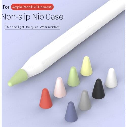Pencil Tip Cover For Apple Pencil 2nd 1st Generation Mute Silicone Nib Case For Pencil Cover Skin Screen Protector For iPad Pro