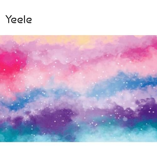 Yeele Colorful Gradient Watercolor Cloud Photocall Baby Portrait Photography Backdrops Decoration Backgrounds For Photo Studio