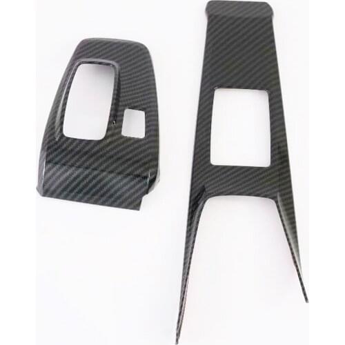 For Hyundai Sonata DN8 2020 2021 ABS Carbon Fiber Accessories Interior Gear Shift Panel Cover Trim Water Cup Holder Frame