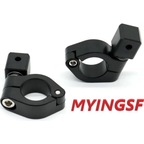 Headlight Aux Lights Bracket Fog Lamp Supporter for 25mm Bar Universal Motorcycle Front Head Light Accessories CNC Aluminum