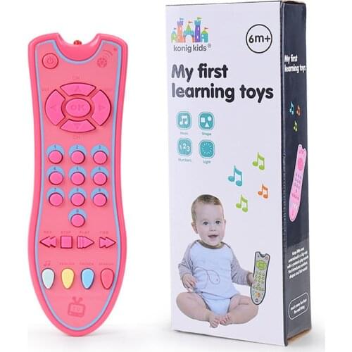 Infant Tv Remote Control Toy Realistic Lights Musical Learning Toddler Toys Developmental Infant Gifts For Baby Toddler Toy