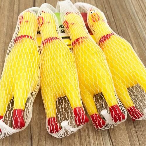 Screaming chicken pet sound toy rubber simulation chicken dog toy decompression tool Squeak Vent Chicken