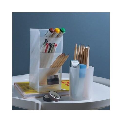 Table Sundries Storage Box Organizer Pen Stationery Storage Box Lipstick Cosmetic Makeup Brush Storage Box Holder Rack Container