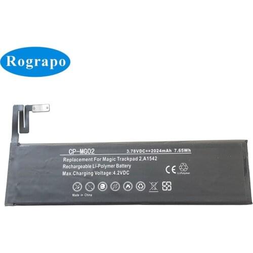 New Battery For Apple Magic Trackpad 2 A1542 020-8446 Touchpad Accumulator 3.78V 2024mAh Li-Polymer Replacement Batterie