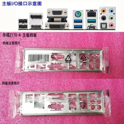 Original IO I/O Shield BackPlate Blende Bracket For Asus Z170-A