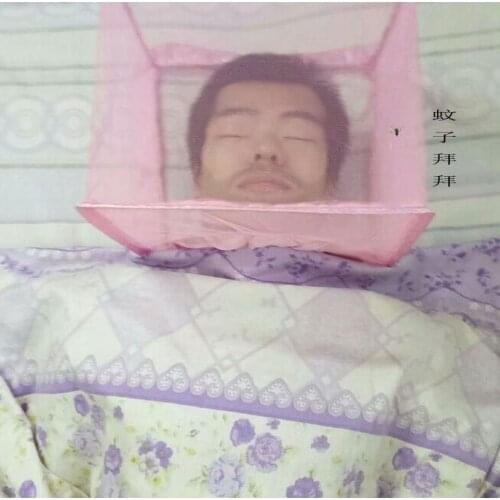 Net celebrity good cover head mini mosquito net pillow bedside cover to cover the head household mosquito prevention