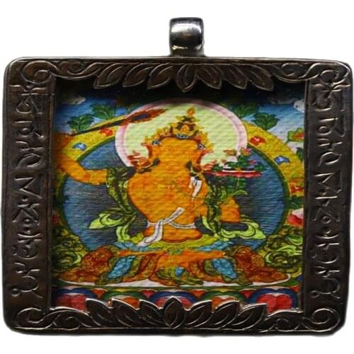 Early collection of Nepalese gilt hand-painted Thangka Buddha portraits