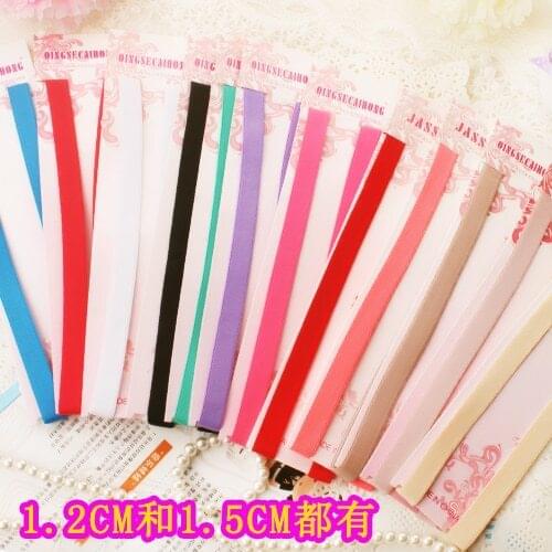 1.2cm Multi Color Sexy Straps For Bra Strap Sexy Hooks Underwear Accessories Elastic Slip Shoulder Straps Adjustable Women 1.5cm