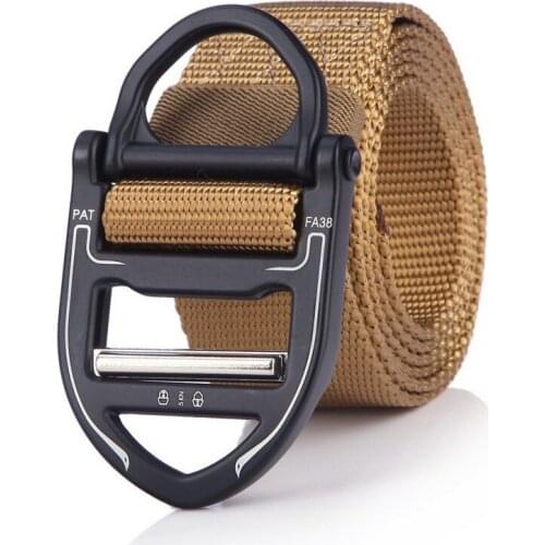 Mens Tactical Belt Military Nylon Quick Release Outdoor Multifunctional Training Metal Buckle Waist Strap Leisure Women Tought