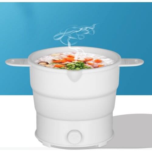 Folding Electric Cooker Pot Multifunction Mini Hot Rice Student Dormitory Noodle For Kitchen Home Travel EU US 800w
