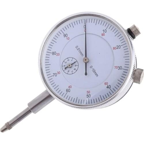Dial Indicator Gauge 0-10mm Meter Precise 0.01 Resolution Concentricity Test