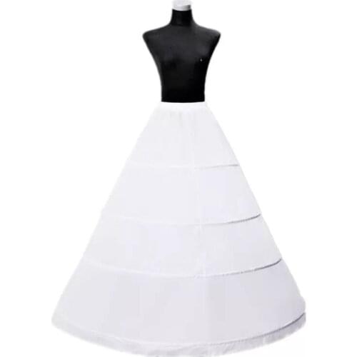 Bride Wedding Dress Hoops Skirt Support Lady Girls Party Prom Ball Dress Inner Substrate Petticoat Long Underskirt
