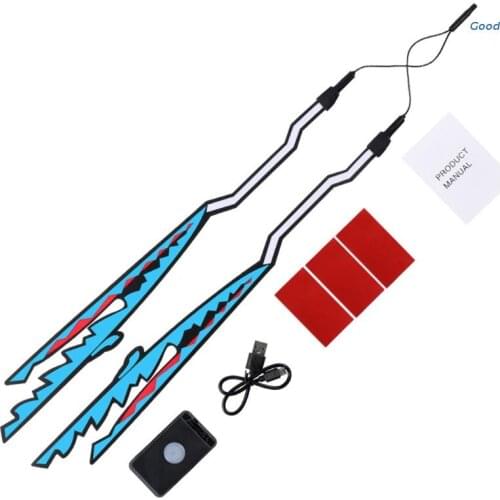 Night Riding Helmet Luminous Light Bar LED Cold Light Sticker Universal Decals