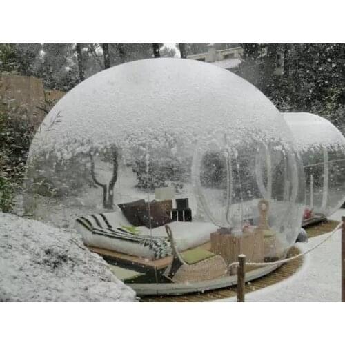 Outdoor Camping Transparent Bubble Tent Cheap Clear Lawn Inflatable Dome Tent Inflatable Bubble Room , Wedding Tents For Sale