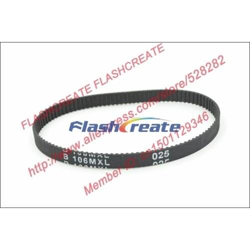 10pcs B106 MXL Timing Belt Teeth 106 Width 6.35mm Length 215.39mm B106MXL Rubber Closed-Loop Synchronous Belt Fit MXL Pulley
