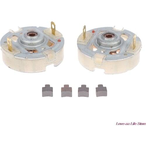 2 Sets RS550 Motor With Copper Brush Charging Drill Screwdriver Brush Holder