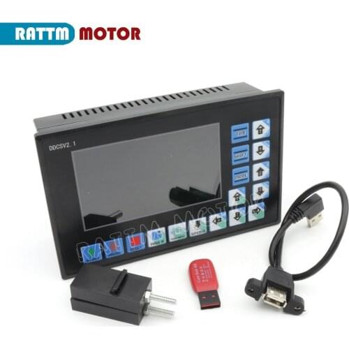 4 axis PLC controller 500KHz off-line operation for CNC Router Engraving Milling Machine supports stepper motor and servo motor