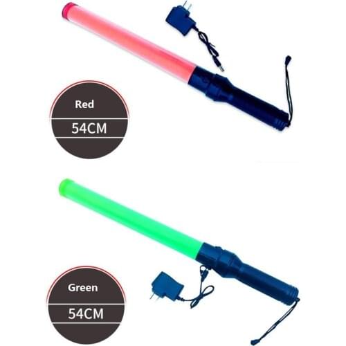 54cm Rechargeable Style LED Traffic Baron PVC Road Traffic Warning Flashing Light