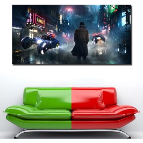 Blade Runner Deckard street Comic Poster Canvas Art Prints Wall Art Paintings For Living Room Decor