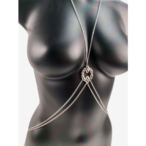 Body Jewelry Fashion Chest Chain Waist Chain Sexy Bikini Bra Belly for Women Girl Beach Simple Luxury Gift Accessories Goth Punk