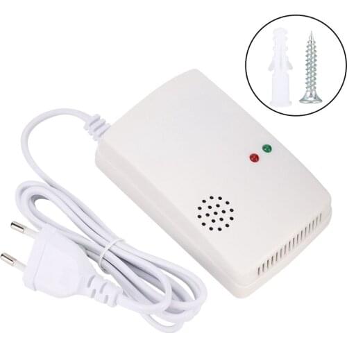 Household Gas Alarm Detector Ceiling Natural Gas Leakage Sensor Home Security EU Plug 220V Iiquefied Petroleum Gas