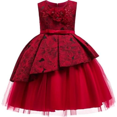 Summer Formal Dress For Girls Kids Clothes Flower Girls Dress Pageant Birthday Party Princess Dress Girl Clothes 14 Years