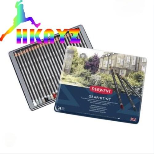 Graphitint 12 24 color Pencil lapis de cor Charcoal Pen Student Art Sketch Painting Supply graphic paint pencil