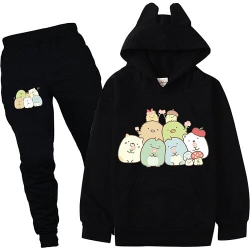 Baby Boys Clothing Sets Kids Sumikkogurashi Hoodies Top +Pants 2pcs Set Children Sportsuit Toddler Girl Clothes Cute Tracksuits