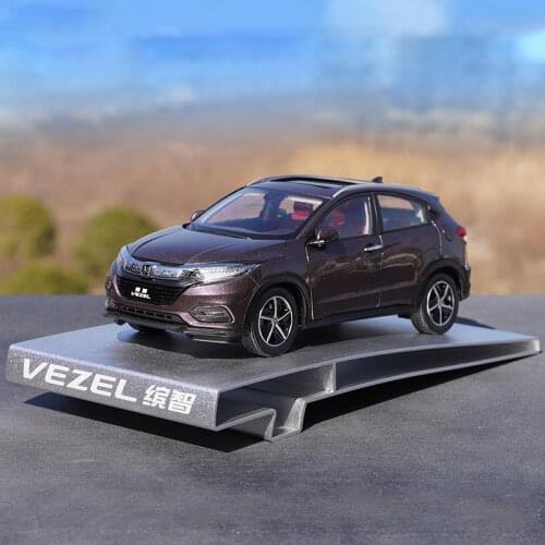 Diecast 1:18 HONDA VEZEL 2019 Alloy Simulation Car Model Collection Vehicle Toy Decoration Souvenir Ornaments Display Gift