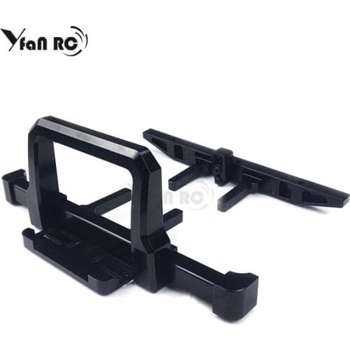 Free Shipping1:10 RC Cars Front Rear Bumper Set For TRX-4 TRX4 TRX 4 Crawler Black Upgrade Auto Parts