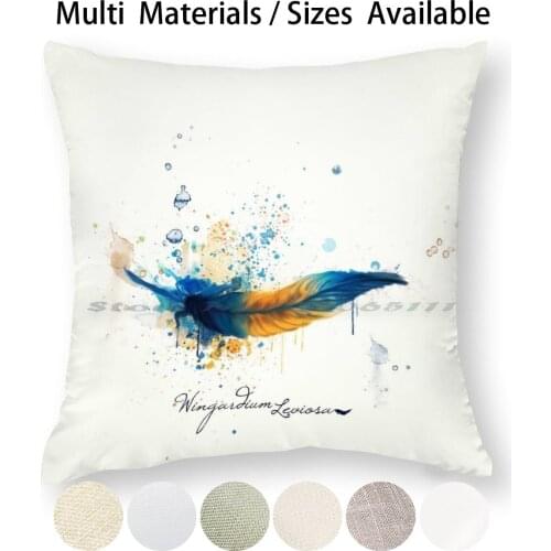 Wingardium Leviosa Pillow Case Throw Pillow Cover Cotton Linen Flax Wingardium Leviosa J K Rowling Fandom Magic Spell Charm