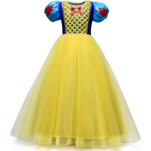 Princess Snow White Dress for Girls Birthday Party Clothes Pageant Ball Gowns Kids Girls Dresses Snow White Cosplay Costumes