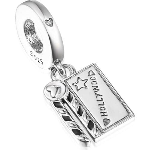 Fits Pandora 925 Original Bracelet Movie Clapperboard Charms Sterling Silver Beads For Jewelry Making Pulseras