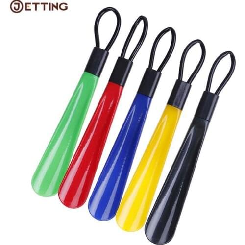 5PCS/lot Professional Women Men Plastic Shoes Horn 28.5cm Plastic Spoon Shape Pull Shoes Shoehorn