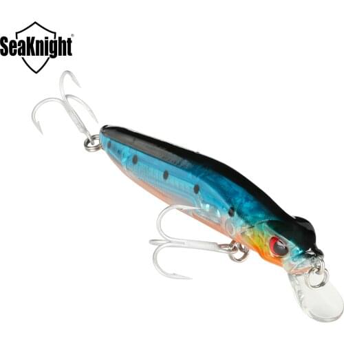 SeaKnight SK036 Minnow Hard Fishing Lure 1PC 8.5g 90mm 3.54in Artificial Bait 0-1.0M Depth Floating Lure With Sharp Hooks