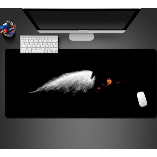 Unique Modern Creative Game Mouse Pad Black And White High Quality Natural Rubber Best-selling Abstract Side Whipstitch Best Mat