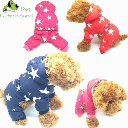 Waterproof Pet Dog Puppy Vest Jacket Chihuahua Clothing More Stars Warm Winter Dog Clothes Coat Hoodies For Small Medium Dogs