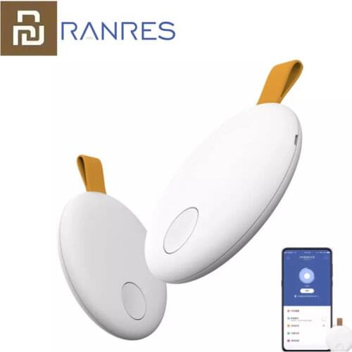 Xiaomi RANRES Intelligent Rechargeable Anti-lost Tracker Wireless Smart Tracker Key Finder Child Bag Wallet Finder Alarm Tag