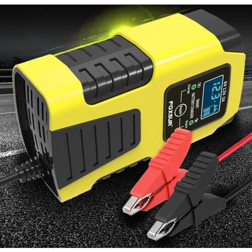 Car Battery Chargers 12V/2A 24V/2A Full Automatic Smart Battery Chargers Maintainer Portable Trickle Chargers Battery Desulfator