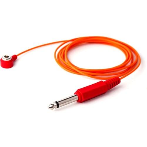 1.8m Premium Quality Tattoo Clip Magnetic iron head gold Cord For Tattoo Power Supply Tattoo Machine Free Shipping