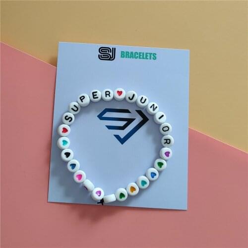 1pcs Kpop SUPER JUNIOR bracelet Fashion SJ K-pop bracelet