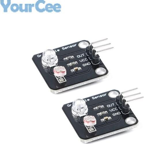 2PCS Grayscale Sensor Photosensitive Resistor Light Sensor Analog Electronic Board Line Finder Tracking Module For Arduino