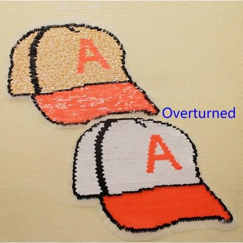 25pcs/lot Sew Large Sun Hat Beads Sequins Embroidery Patches Jacket Jean Backpack Clothing Decoration Accessories Diy Applique