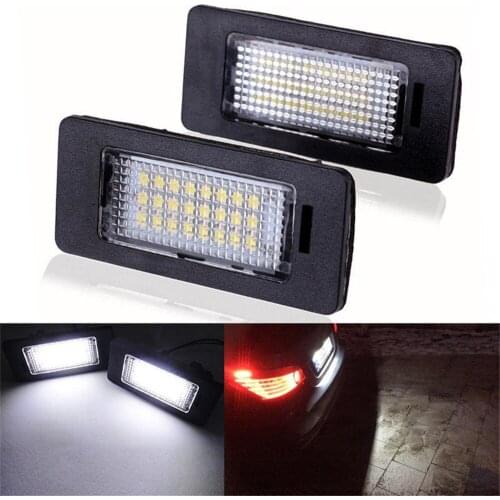 2CS Car Led License Plate Led Light Lamp 12v White 6000K For E39 E60 E82 E90 E92 E93 M3 E39 E60 E70 X5 E60 E61 M5 E88