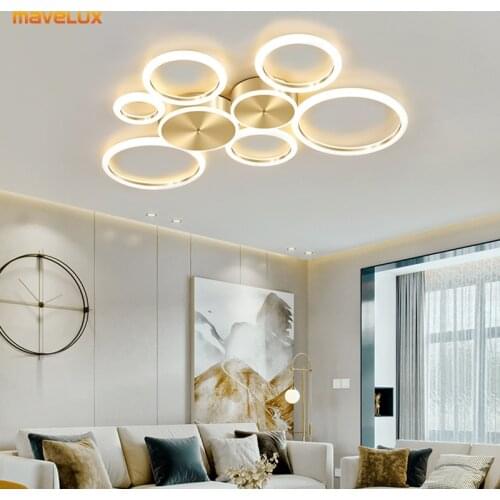Acrylic LED Chandeliers For Living Room Bedroom Kitchen Dining Room Villa Gallery Restaurant Foyer Office Indoor Home New Lights