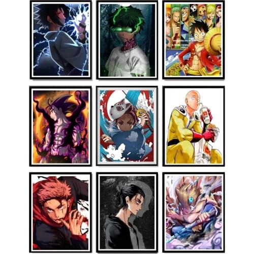 5D Diamond Mosaic Anime Attack Titan Diamond Painting Diamond Inlaid DIY Full Diamond Embroidery Living Room Home Decoration