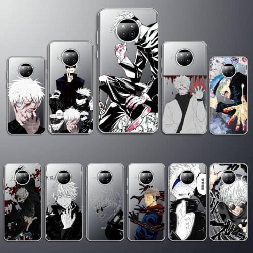 Anime Cartoon Jujutsu Kaisen Phone Case Transparent for Xiaomi mi note 10 8 9 t HUAWEI p30 40 11 Samsung S 8 9 10 20 pro lite